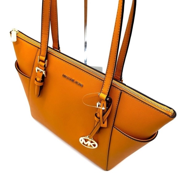 Michael Kors Large Charlotte Tote Bag Cider - Picture 7 of 12